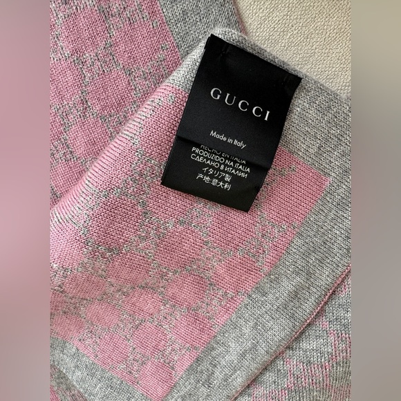 Gucci 100% Wool Double Sided Scarf - Picture 4 of 4